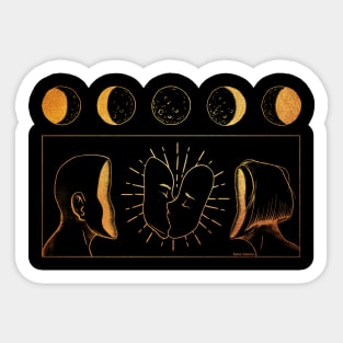 The Kiss of the Moon Sticker